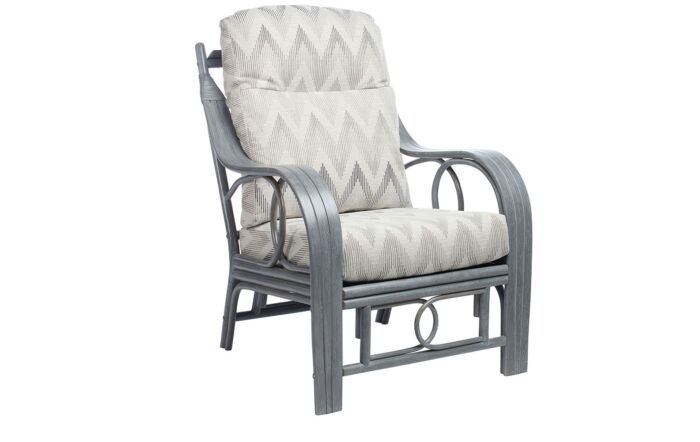 Desser Madrid Grey Cane Conservatory Armchair