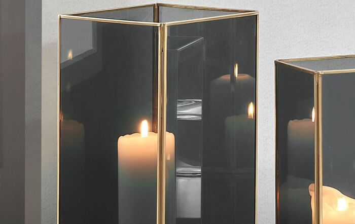 Pacific&#x20;Lifestyle&#x20;Smoked&#x20;Glass&#x20;and&#x20;Brass&#x20;Metal&#x20;Large&#x20;Square&#x20;Hurricane-70-619-L&#x20;1