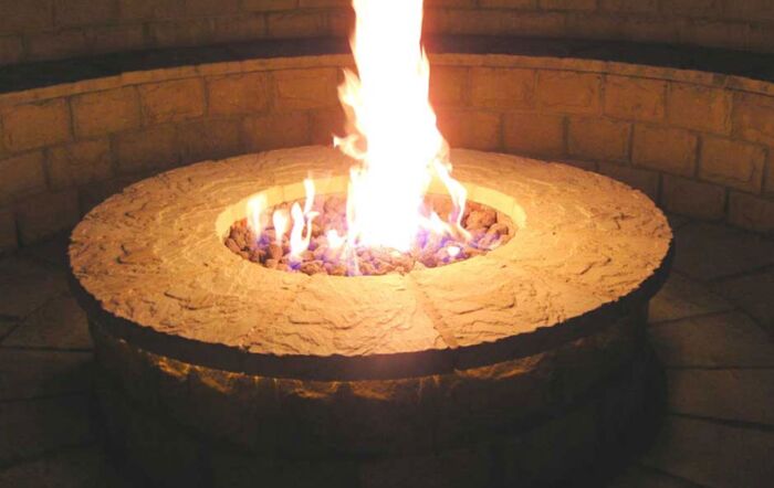 Gas Firepit - Build your own!-Gas Firepit Built In Gas Burner