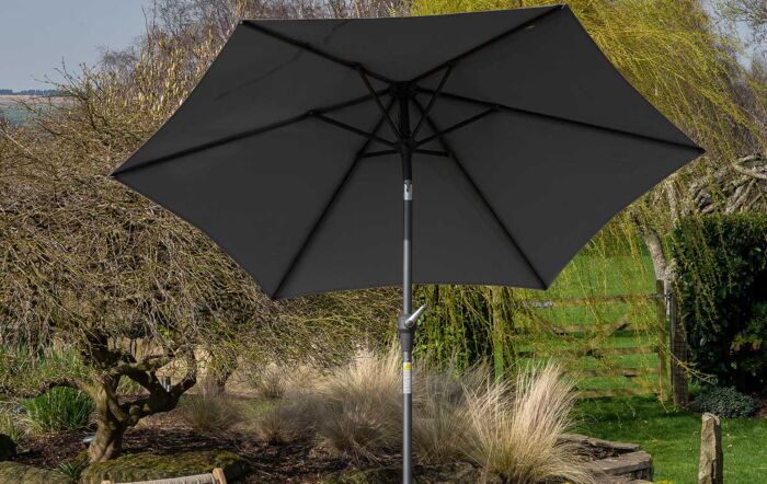 Pacific Lifestyle Riva 3m Table Parasol - Grey-18-119-GY