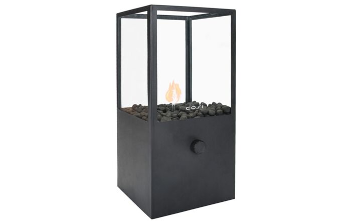 Pacific Lifestyle Cosidome Black and Glass Fire Lantern