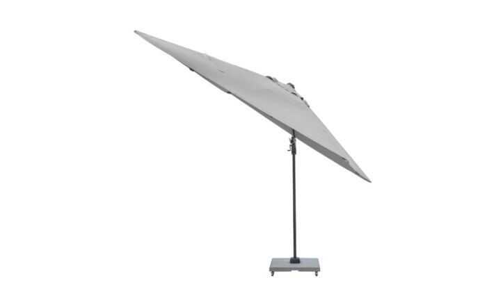 Pacific Lifestyle Voyager T2 2.7m Cantilever Parasol Luna Grey With 90kg Wheeled Base-18-301-LG & 18-125