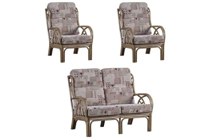 Cane Industries Padova Rattan Conservatory Furniture Sofa Set-Padset