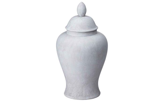 Hill Interiors Darcy Large Stone Ginger Jar-21359
