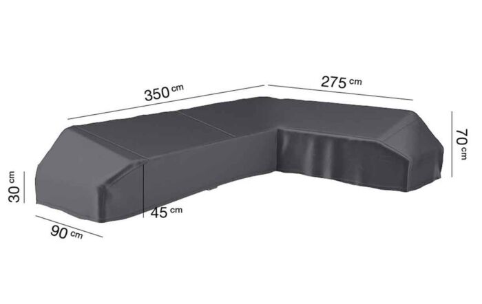Lounge Aerocover L-Shaped 350x275x90cm Long Left Facing-18-C-7885