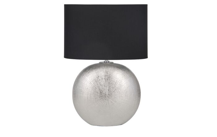 Pacific Lifestyle Silver Textured Ceramic Table Lamp -30-039-C