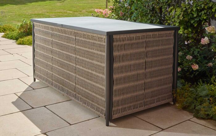 Bramblecrest Mauritius Large Garden Cushion Box with Liner-ARMACB1