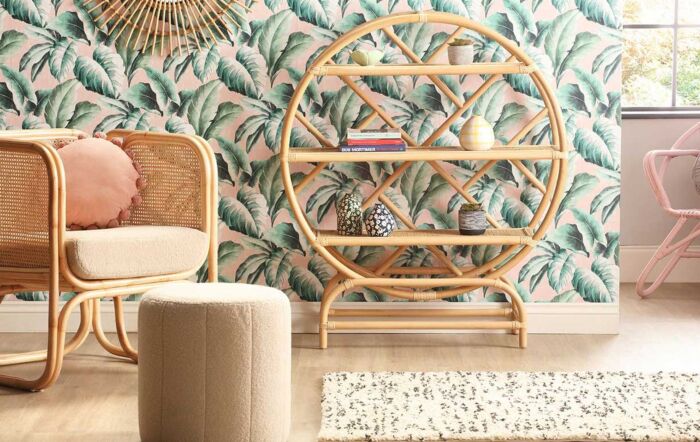 Desser Medium Natural Rattan Etagere-46001