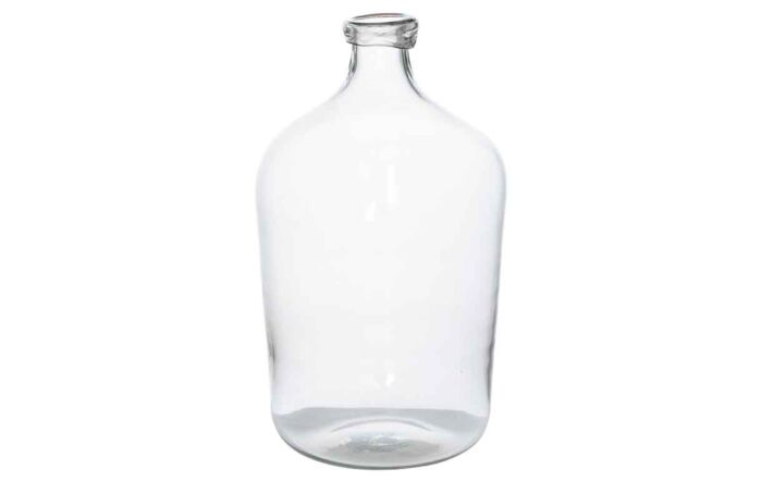 Hill Interiors Bulbous Tall Narrow Neck Glass Vase-22008