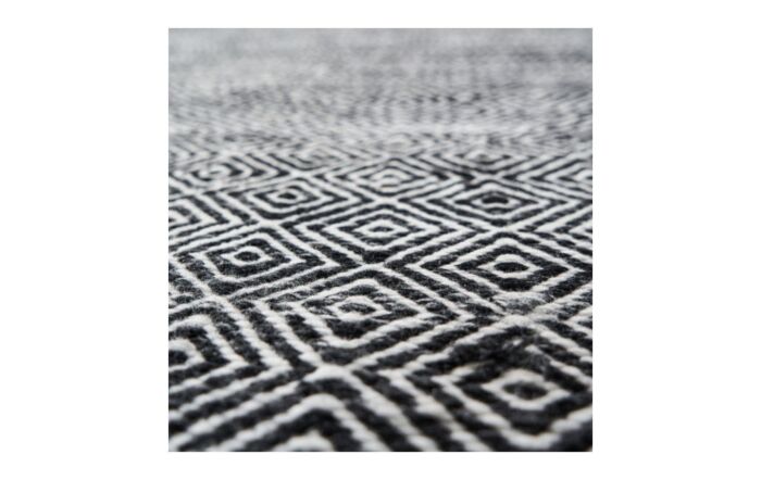 Pacific&#x20;Lifestyle&#x20;Black&#x20;Inca&#x20;Design&#x20;Indoor&#x2F;Outdoor&#x20;Rug-18-704-BK-WH&#x20;1