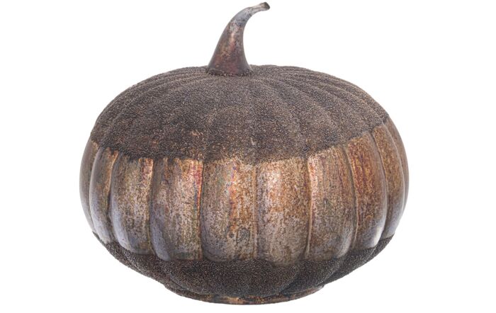 Hill Interiors Large Burnished Decorative Pumpkin-22537
