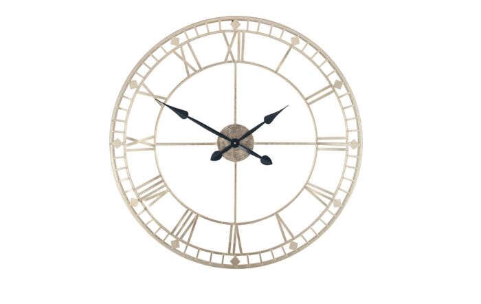 Pacific Lifestyle Antique Gold & Bronze Metal Round Wall Clock-75-166