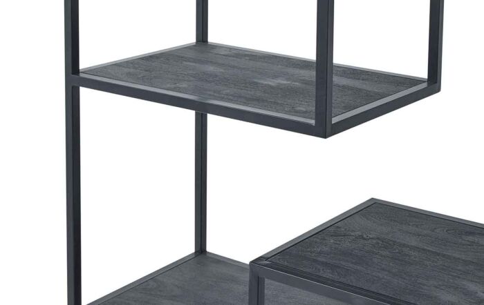 Hill Interiors Large Black Multi Shelf Unit-22714