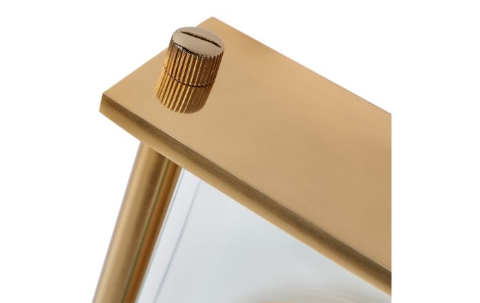 Pacific Lifestyle Gold Square Framed Standing Table Clock-75-225-GO