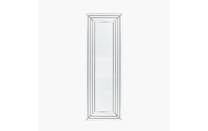 Pacific Lifestyle Mirrored Glass Art Deco Rectangular Floor Standing Mirror-73-090