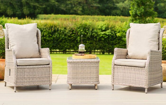 Maze Cotswold Reclining 2 Seat Lounge Set-COT-104010