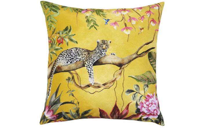 Furn. Leopard Outdoor Cushion - Gold-Furn. Leopard Outdoor Cushion - Gold