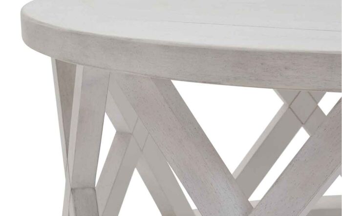 Hill Interiors Stamford Plank Round Coffee Table-22923