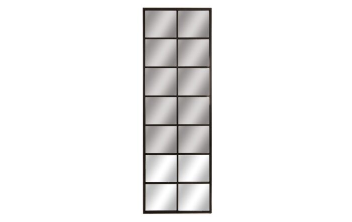 Hill Interiors Tall Black Metal Window Mirror-22135