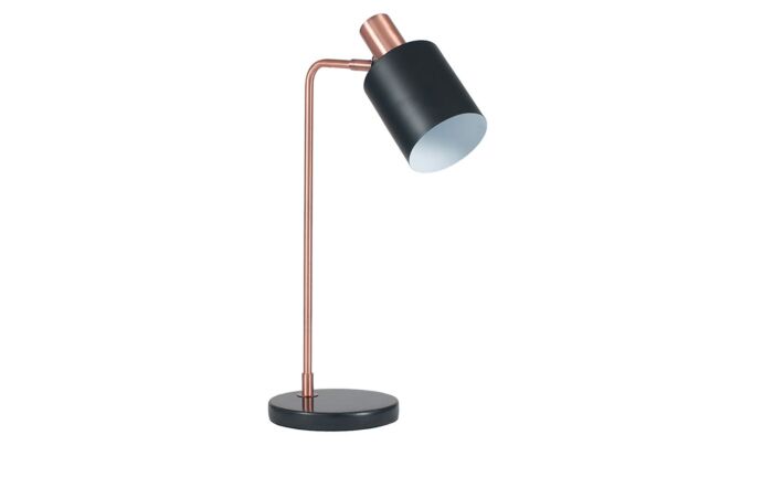 Pacific Lifestyle Black and Antique Copper Metal Task Table Lamp -30-553-C
