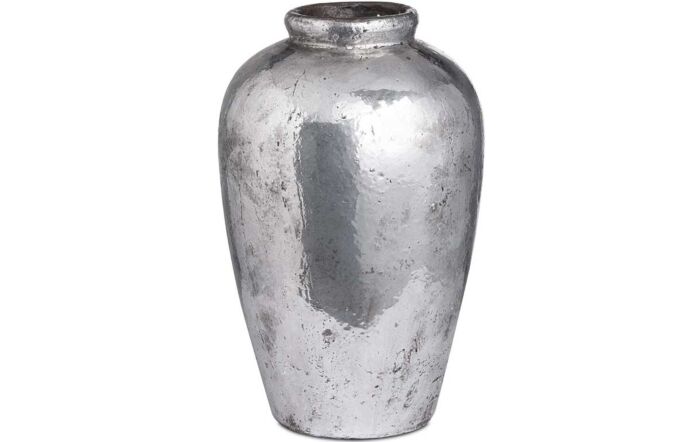 Tall Metallic Ceramic Vase