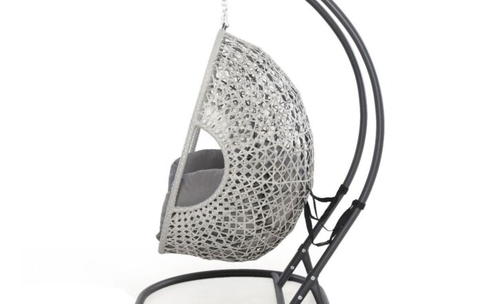 Maze Ascot Double Hanging Chair- Grey-ASC-1040-17-16