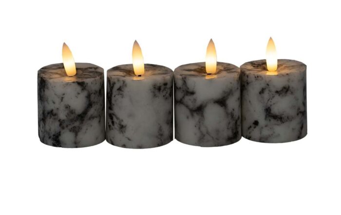 Hill Interiors Natural Glow Marble Votives Set Of 8-22065