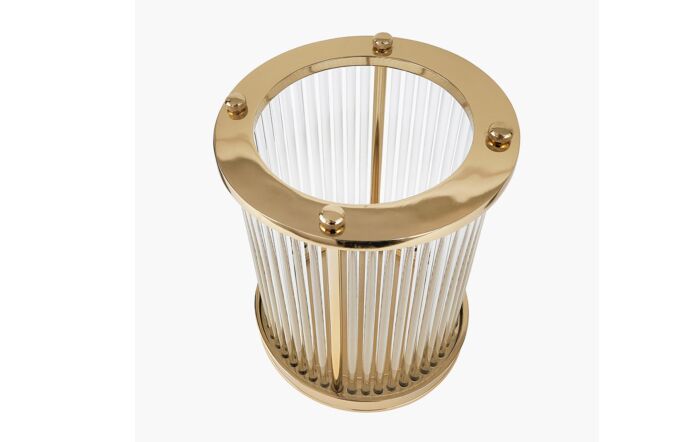 Pacific&#x20;Lifestyle&#x20;Gold&#x20;Metal&#x20;And&#x20;Clear&#x20;Textured&#x20;Glass&#x20;Large&#x20;Hurricane-70-630-GO-L&#x20;1