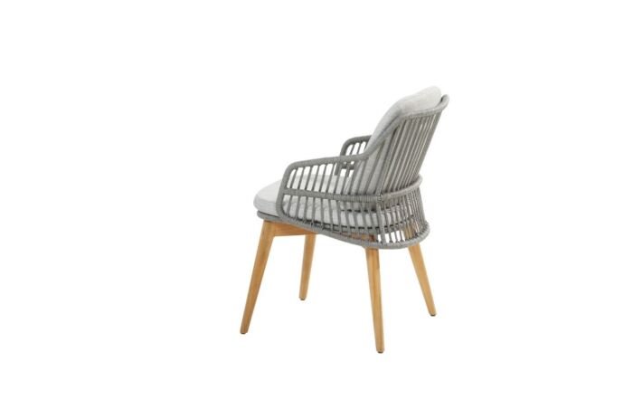 4 Seasons Outdoor Prado 130cm Round Table with 4 Ancora Dining Chairs-213842/91417/91418