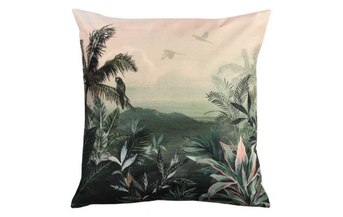 Furn. Jungle Outdoor Cushion - Blush/Forest-Furn. Jungle Outdoor Cushion - Blush/Forest