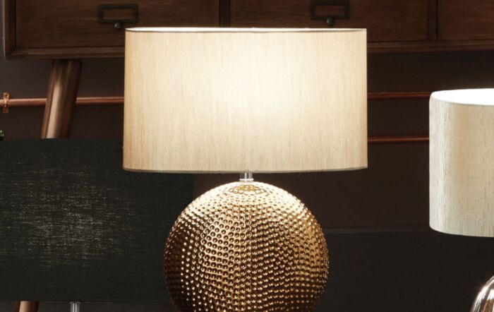 Pacific Lifestyle Mabel Bronze Textured Ceramic Table Lamp-30-037-C-1