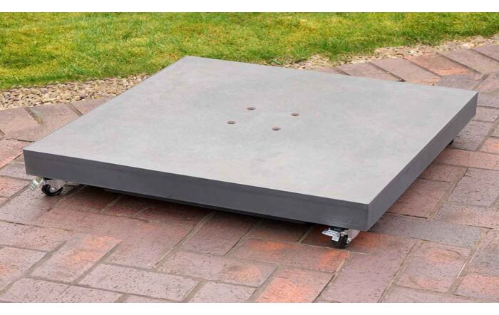Pacific Lifestyle Ceramica Grey 90KG Wheeled Parasol Base -18-299