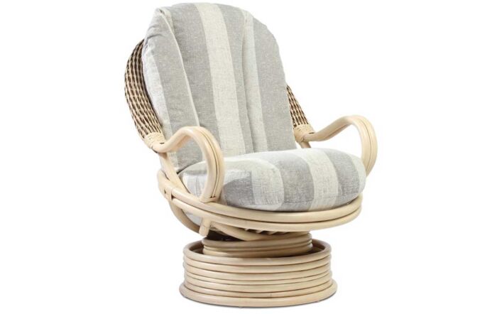 Desser Dijon Cane Rattan Deluxe Swivel Rocker Chair-DeluxeDIJ0