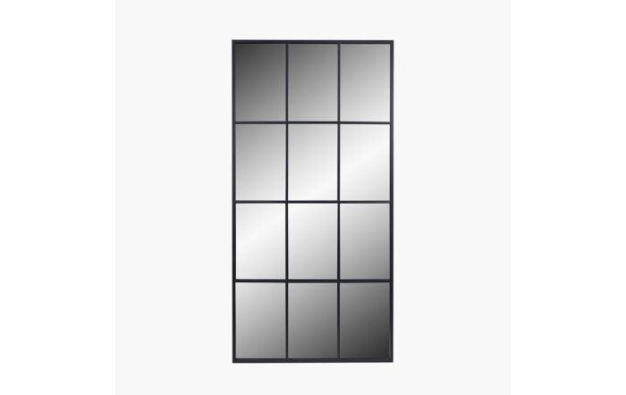 Pacific Lifestyle Dark Grey Metal 12 Panel Floor Standing Mirror-73-123