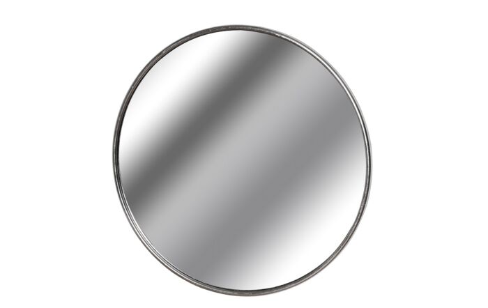 Hill Interiors Silver Foil Large Circular Metal Wall Mirror-18901