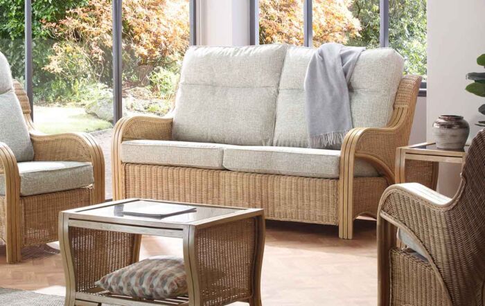 Desser Opera Cane 3 Seater Conservatory Sofa-Opera3Sofa