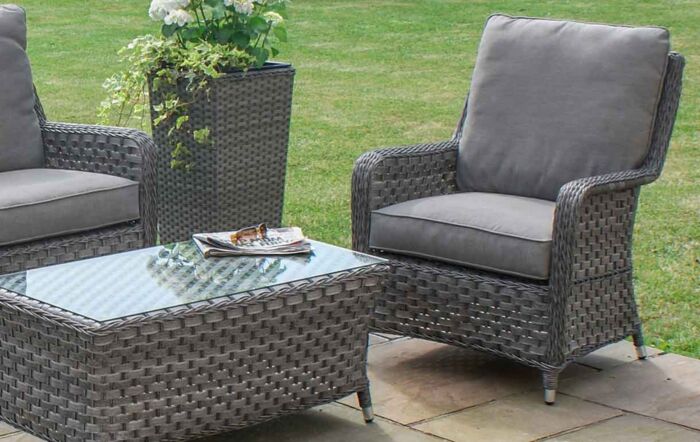 Maze Victoria Garden High Back Sofa Set - Small-VICHIG01-Small