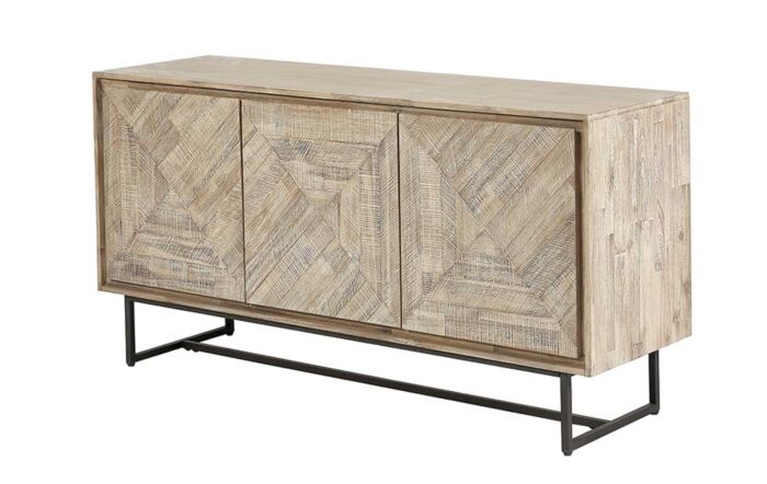 Pacific Lifestyle Marca Acacia Wood Three Door Sideboard-76-491-1
