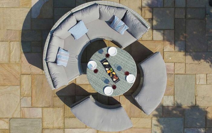 Maze Oxford Rattan Lifestyle Sofa Suite with Rising Table-OXF-207052