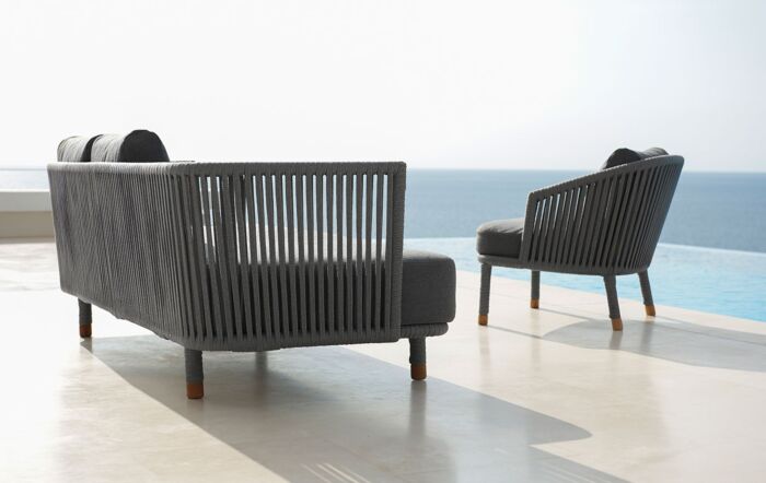 Cane-Line Moments Rope Sofa & Chair Set-7543ROG