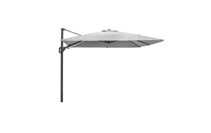Pacific Lifestyle Voyager T2 2.7m Cantilever Parasol Luna Grey With 90kg Wheeled Base-18-301-LG & 18-125