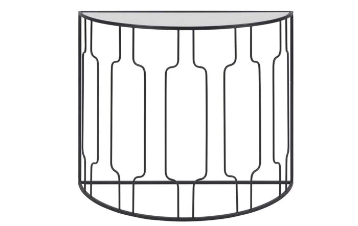 Pacific Lifestyle Caprisse Mirrored Glass And Metal Console Table-76-554