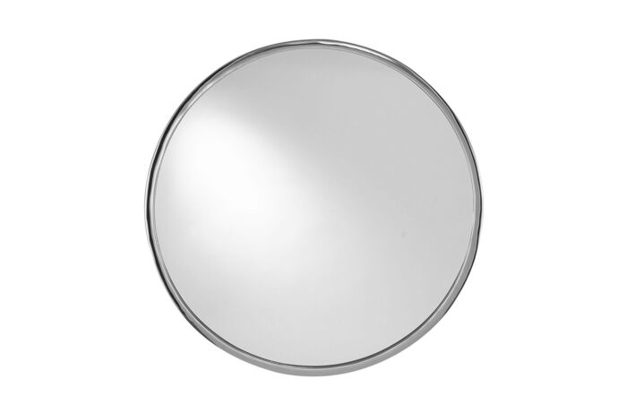 Pacific Lifestyle Silver Metal Round Wall Mirror-SKU: 73-101-SI