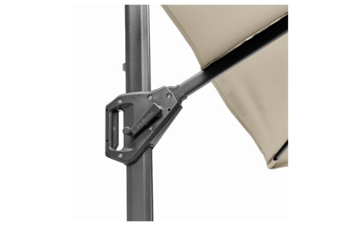 Pacific Lifestyle Voyager 3m x 2m Rectangular Champagne Free Arm Parasol & 90kg Wheeled Base-18-302-CH-18-125