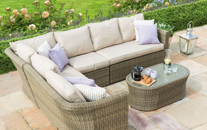Winchester Large Garden Corner Sofa Set-WIN-203014