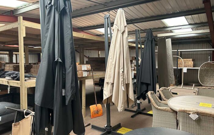 Clearance Cantilever Parasols - Wakefield Showroom-Clearance Cantilever Parasols - Wakefield Showroom