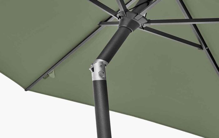 Riva 2.5m Round Parasol with 25kg Base - Olive-18-205-25 18-118-OL