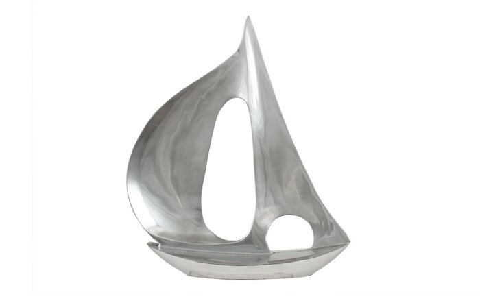 Pacific Lifestyle Silver Metal Sailing Boat Ornament-70-538