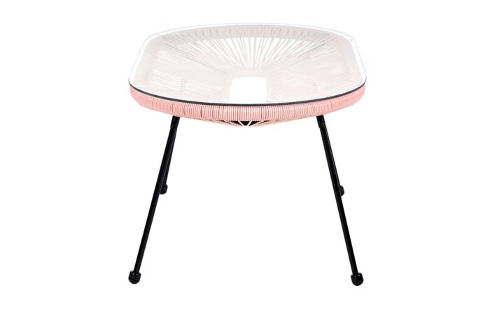 Pacific Lifestyle Pink PU Rio 4 Piece Seating Set-18-269-PI