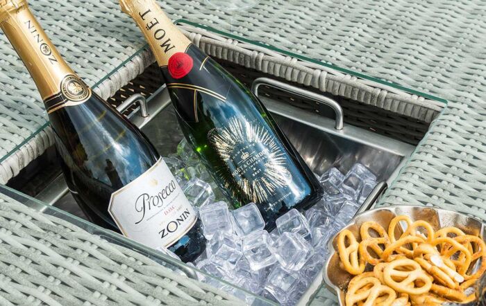 Maze Oxford Rattan Adjustable Garden Sofa Dining Set - Grey-OXF-V-205534-1